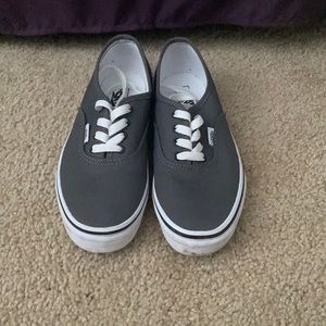 Grey Vans. Kid’s size 3.5